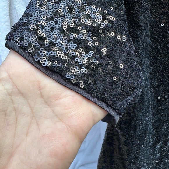 NWT.‎  Anna-Kaci Sequin Shift Tunic T-Shirt Mini Dress.  Size Medium - Picture 10 of 15